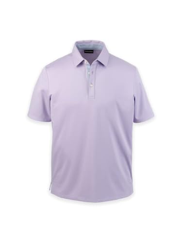 Paul Fredrick Men's Cotton Blend Three Button Polo - Main Image