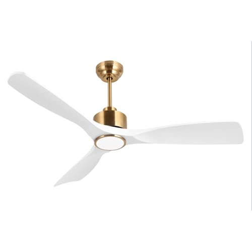 OFANTOP 132 cm Flachdeckenventilator mit Fernbedienung und dimmbarem Licht, leiser DC-Motor,...