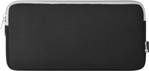 CaSZLUTION Neoprene Keyboard Sleeve Case for Apple MC184LL/B Wireless Bluetooth Keyboard, Protective Keyboard Case with Zipper for Small Wireless Keyboard, Black