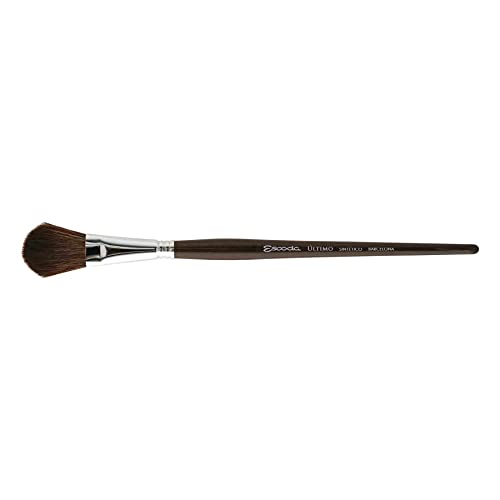 Image of Escoda Ultimo Series 1528 Artist Watercolor and Acrylic Paint Brush, Synthetic Squirrel, Oval Mop, Size 3 /4 inch