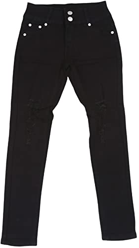 Image of ToBeInStyle Girl's Denim Easy Styling Classic Timeless Everyday Jeans Zip-Up Closure