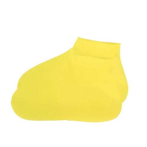 OZLCUA Botas De Agua Fundas impermeables de silicona for zapatos, reutilizables, lavables, resistentes, for exteriores, protección contra la lluvia, antideslizantes(2PCS-Yellow,L 41-47)