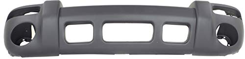 Evan-Fischer Bumper Cover Compatible with 2002-2004 Jeep Liberty Textured Front CH1000367