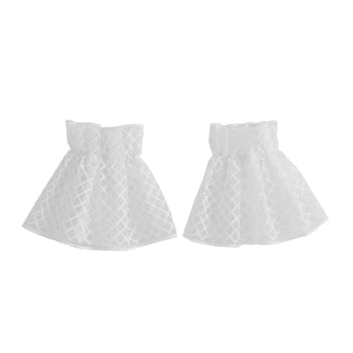 BESPORTBLE 1 Par Puños Con Ribete De Encaje. Dama Floral Volante Fruncido Decorativo Mangas Nombre Mujer Para Señoras Tela Muñequeras De Encaje Puños De Encaje Algodón