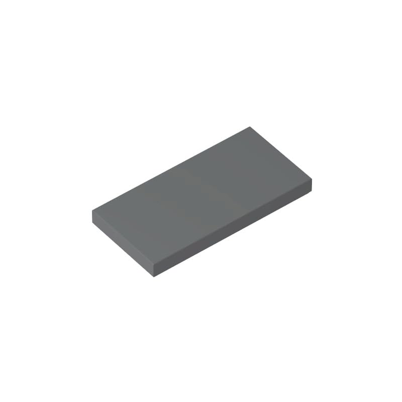 XYEIUGO Gobricks 87079 Foundation Plate Tile 2x4 with Groove 50 Pieces GDS-614 Building Blocks Color:Dark Bluish Gray