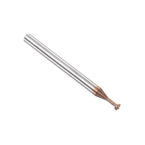 Image of HARFINGTON T Slot End Mill Milling Cutter 3mm Cutting 1.2mm Depth 4mm Shank Solid Carbide Titanium Coated 4 Flutes for Stainless Steel Alloy
