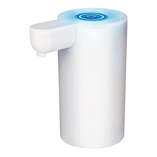 Bomba Elétrica Slim Para Galão de Água, recarregável USB, Branca, BMB0662, Euro Home