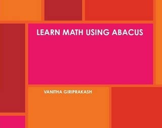 Vanitha Math LEARN MATH USING ABACUS: VANITHA GIRIPRAKASH: Amazon.com: Books