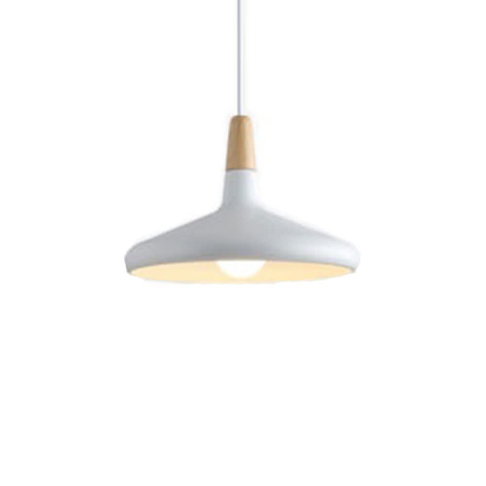 HAIIQU Modern Pendant Light LED Modern Pendant Lighting With Wood Accent Metal Triangle Ceiling Hanging Light Industrial Indoor Hanging Lamp For Kitchen Dining Room Bedroom Restaurant