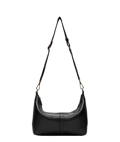 LIEBESKIND Berlin Damen-Umhängetasche „Paris S“ I Hobo Bag Damen aus Leder mit Schulter- und Crossbody-Riemen I Schultertasche Hauptfach mit Reißverschluss, 2 Innenfächer I Shoulder Bag