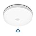 Plafonnier LED avec détecteur de mouvement - 12 W - Intensité variable - Lampe de salle de bain pour salon, garage, salle de bain, escaliers, balcon, couloir, cave [Classe énergétique A+]