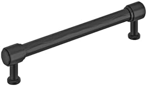 Signature Hardware 954060-6516 Lazzara 6-5/16 Inch Center to Center Hammered Bar Cabinet Pull - Matte Black