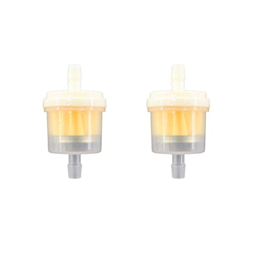 MCHNIC 2x Benzinfilter Kraftstofffilter 6mm Universal für Mofa, Moped, Mokick, Motorrad, Roller, Atv, Quad, Auto Traktor usw.