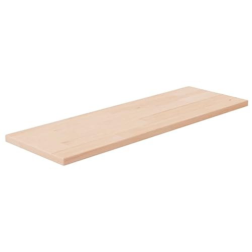 YuuSsea Estantería de 60 x 20 x 1,5 cm, madera maciza de roble sin tratar, estantería de pared para espacio de almacenamiento adicional, ideal para dormitorio, baño