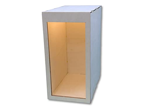 Product Image of the RPFAB LLC Book Nook Kit, Wooden Diorama Project, Simple Single Wide (SSW), Model DIY Dollhouse, Bookend Book Nook Building with LED Light, Gift for Birthdays, Christmas, Holiday, USA Made