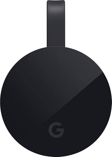 Image of Google Chromecast Ultra 4K Streaming Media Player - Black