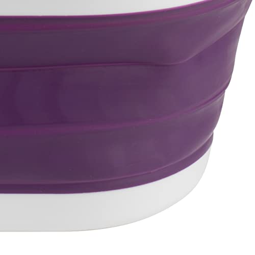 Beldray LA034816PUR Collapsible Laundry Basket - Foldable Clothes Basket, 37 L Washing Tub, Large Collapsible Laundry Bin with Carry Handles, Pop Up Laundry Hamper, Ideal for Camping/Festivals, Purple - Image 7