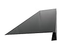 Ortgangbrettverkleidung 2, 1mm RAL 9005 tiefschwarz, Ortgangblech Blende Verkleidungsblech Ortgang 1m, 1,5m, 2m (1mm Alu RAL 9005 15/20/115 1000mm)