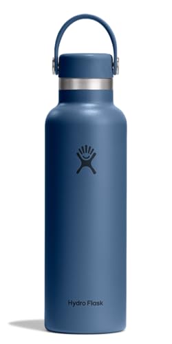 Image of Hydro Flask Water Bottle - Insulated Stainless Steel - Non Spill, Leakproof in 21 Oz Harbor Blue