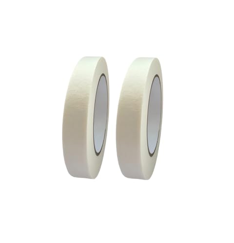 Image of Masking Tape, 2 Roll 0.75 Inch x 55 Yards Painting Tape, General Purpose for Factory Home Office School Stationery, Labeling, Painting, Crafting, Arts use etc