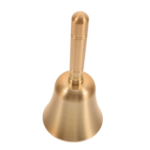 SEWACC Handheld Bells Christmas Hand Bell Service Desk Classroom School Loud Brass Decorative
