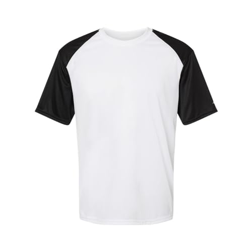 Badger Sports Breakout Tee - S - WH/BK