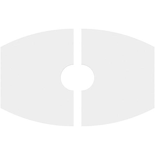 Image of Ekena Millwork CMP28X18KY2-05000 Kailey Architectural Grade PVC Contemporary, Two Piece Urethane Ceiling Medallions 28 inchW x 18 5 /8 inchH x 5 inchID x 15 inchC x 1 inchP