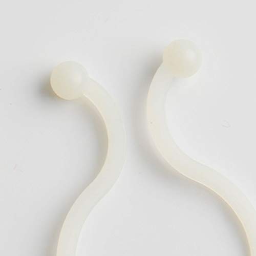 Sourcing map 100 Pz Beige Ferro di cavallo Salva