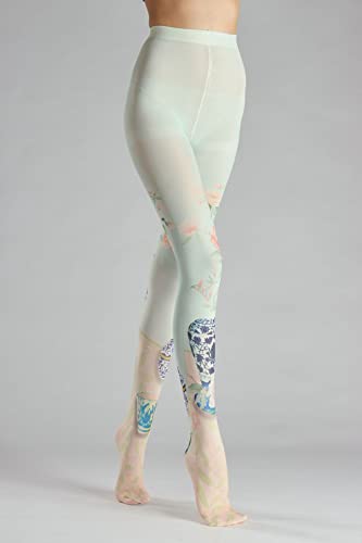Image of Sahabowi Women's Sheer Tights, Digital Print Designs Stockings