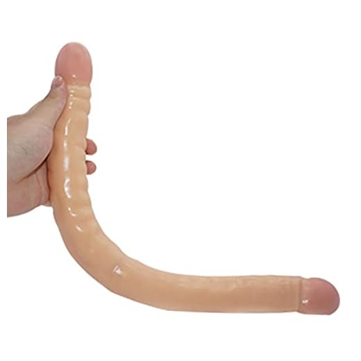 ZZYJ Dildő Doble Penetracion para Parejas Ṗene Doble Cabeza Cőnsőlador Anầles Masculino Dildő Doble Lesbianas Juguềtềs Eróticos Relajadas Felices 46CM