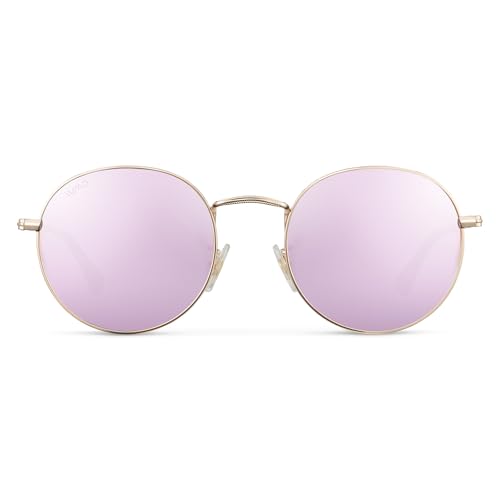 Image of WearMe Pro - Reflective Lens Round Trendy Sunglasses