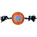 Pets First NCAA North Carolina Tar Heels Nylon Basketball Dog Toy with Tough Ropes & Squeaker