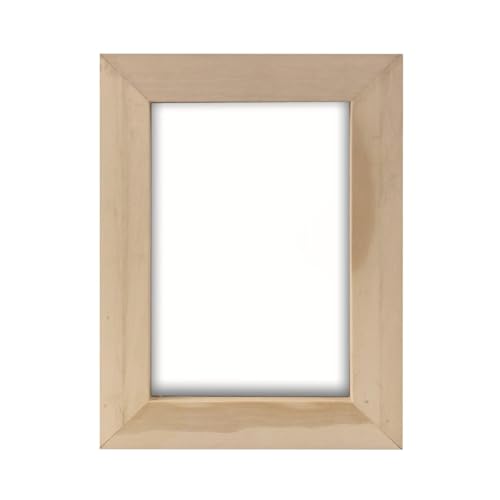 Marcos de fotos de madera sin terminar,Marcos de fotos de madera sin terminar,Marcos de madera maciza de bricolaje - Marcos de fotos de 4x6 pulgadas, marco de fotos de mesa, marcos vacíos para