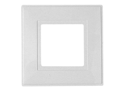 Single light switch finger plate - White