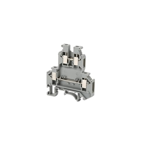 Bloque de terminales de riel DIN UKK5 tornillo doble capa 4 conductores conector de cable 3