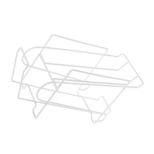 HOLIDYOYO 1 Pieza Estante del refrigerador Blanco estanterías con almacenaje Estante pequeño Bebida Soda Estante de refrescos Organizador de latas apilable Estante de Almacenamiento de