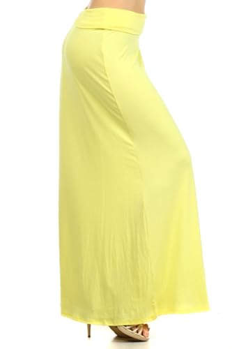 FashionStream Women's Chic and Comfortable High-Waisted Maxi Skirt2