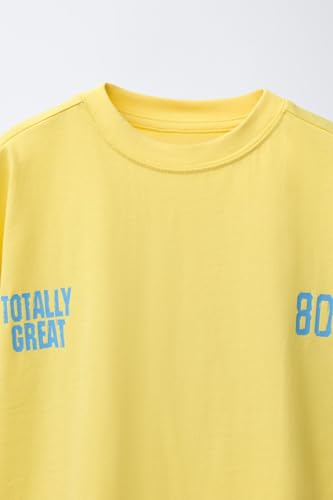 Image of Alan Jones Clothing Boys Oversized Cotton Printed T-Shirt | Round Neck, Short Sleeves, Casual Wear