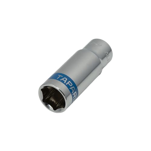 Image of Taparia 1 /4 inch (6.35mm) Drive Extended Length Deep Socket Bit (AL 12, 13, 14 mm)-For Fastners in Recessed areas-Compatible W /Ratchets, L Handles, Wrenches, Power Tools-Automotive Workshop, Garages