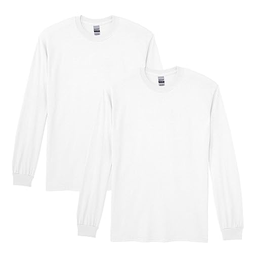 Gildan Adult DryBlend Long Sleeve T-Shirt, Style G8400, 2-Pack