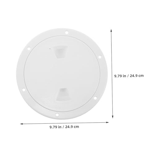 Trappe ronde étanche en ABS blanc Alipis pour pont de bateau