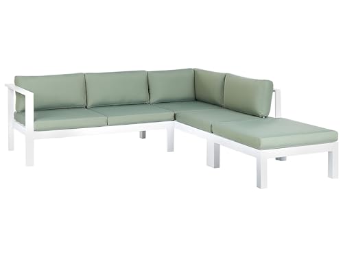 Housses de coussin haut de gamme Messina en polyester vert pour canapé de jardin