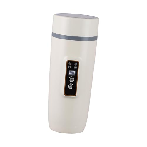 Tetera eléctrica portátil para auto 12V blanca miniatura 5