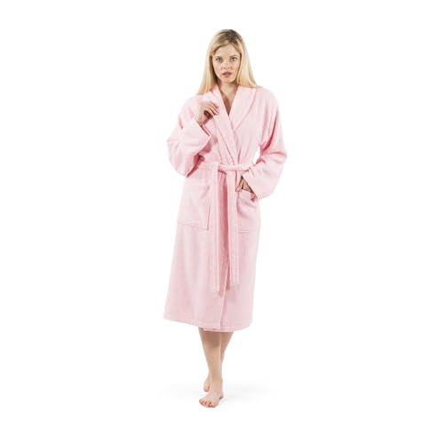 KHALPERA Aristocrat Custom Embroidered 100% Turkish Cotton Bathrobe –Personalized Robe, Soft Terry Cloth Unisex Bathrobe