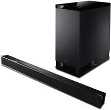 ALPHASONIK Decor Modern Home Portable Bluetooth Speaker 360 Surround HD Sound with 10 Speakers Drivers Built-in Qi Wireless Charger Dual USB AUX Inputs End Table Coffee Table Night Stand Piano Black