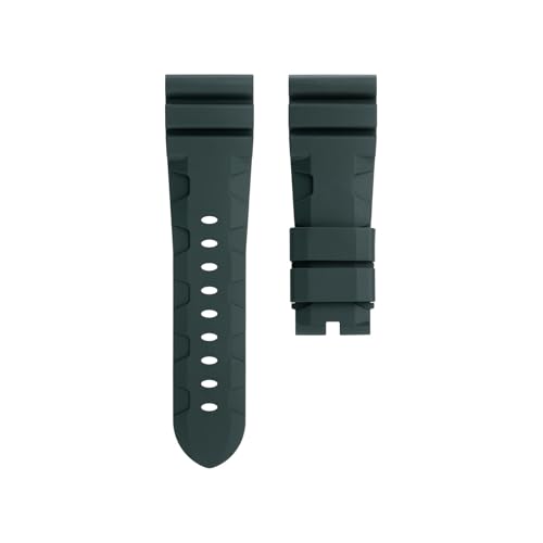[JCNFWSF] plC XgbvΉ SUBMERSIBLE PAM111/441 24mm 26mm uXbg jo[TxgΉ \tgFKMtbfSrvoh(Green,26-22MM_BLACK ROUND BUCKLE)
