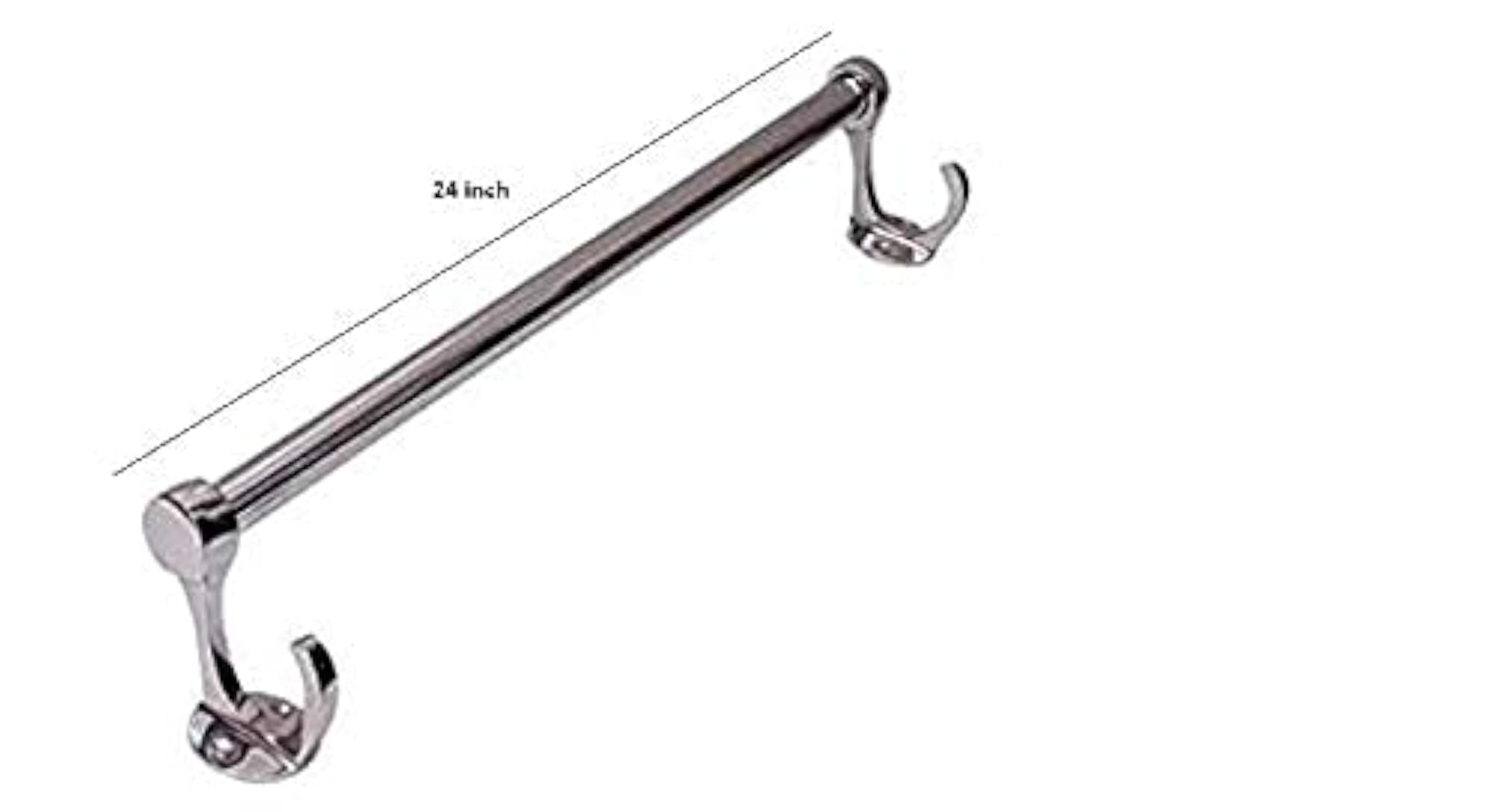 Multipurpose Stainless Steel Towel Rod for Bathroom, 24 Inch