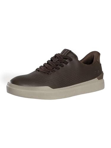 Skechers Hombre Zapatillas Sin Cordones Owen Connell, Chocolate, 45 EU