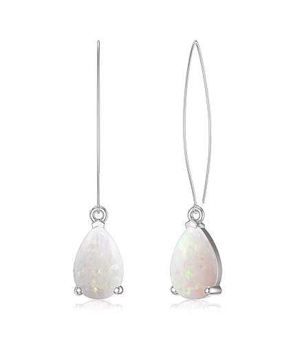 Boucles d'oreilles opale rose argent 925 WSX idée cadeau d'anniversaire femme