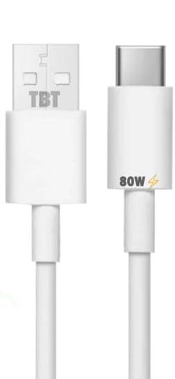 80W For Vivo Data Cable Ultra Fast Type C Cable Best Charging Performance For vivo oppo oneplus Samsung mi real me poco supporting Cable (Only) USB To C 80watt (B0CY1KJBXY) Amazon Price History, Amazon Price Tracker